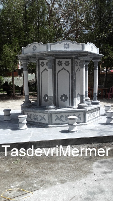 Mermer Çeşme Şadırvan 8 Gen Afyon Mermer