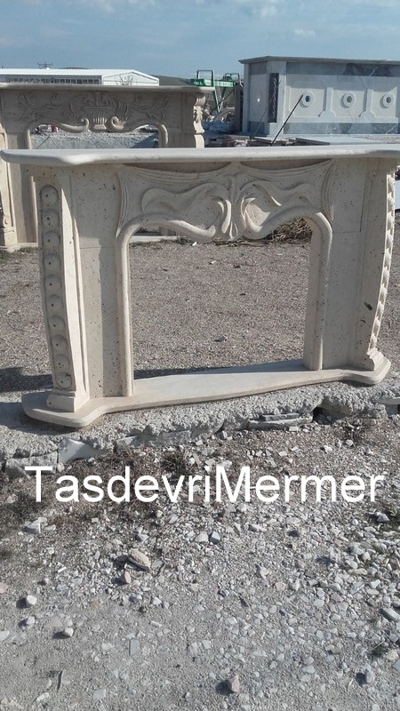 Mermer Traverten Şömine