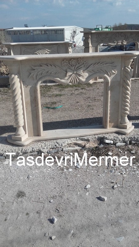 Mermer Traverten Şömine