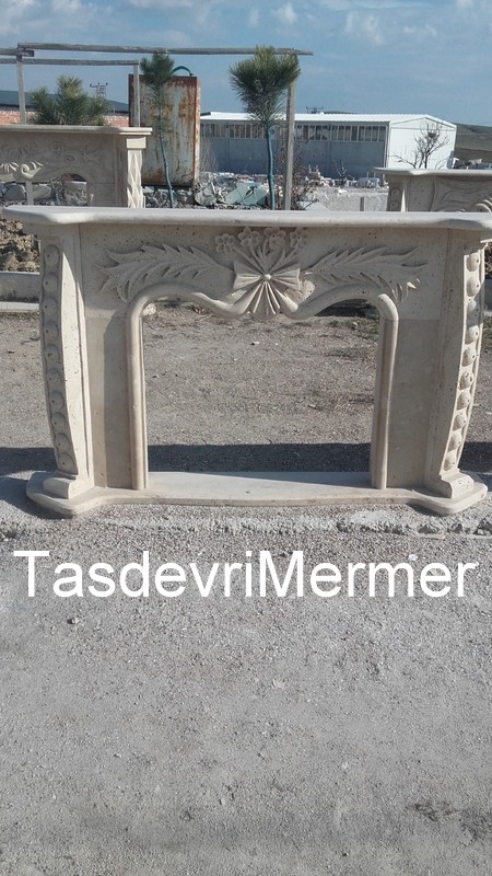 Mermer Traverten Şömine