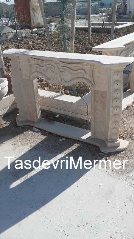 Mermer Traverten Şömine