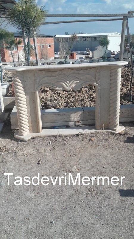 Mermer Traverten Şömine